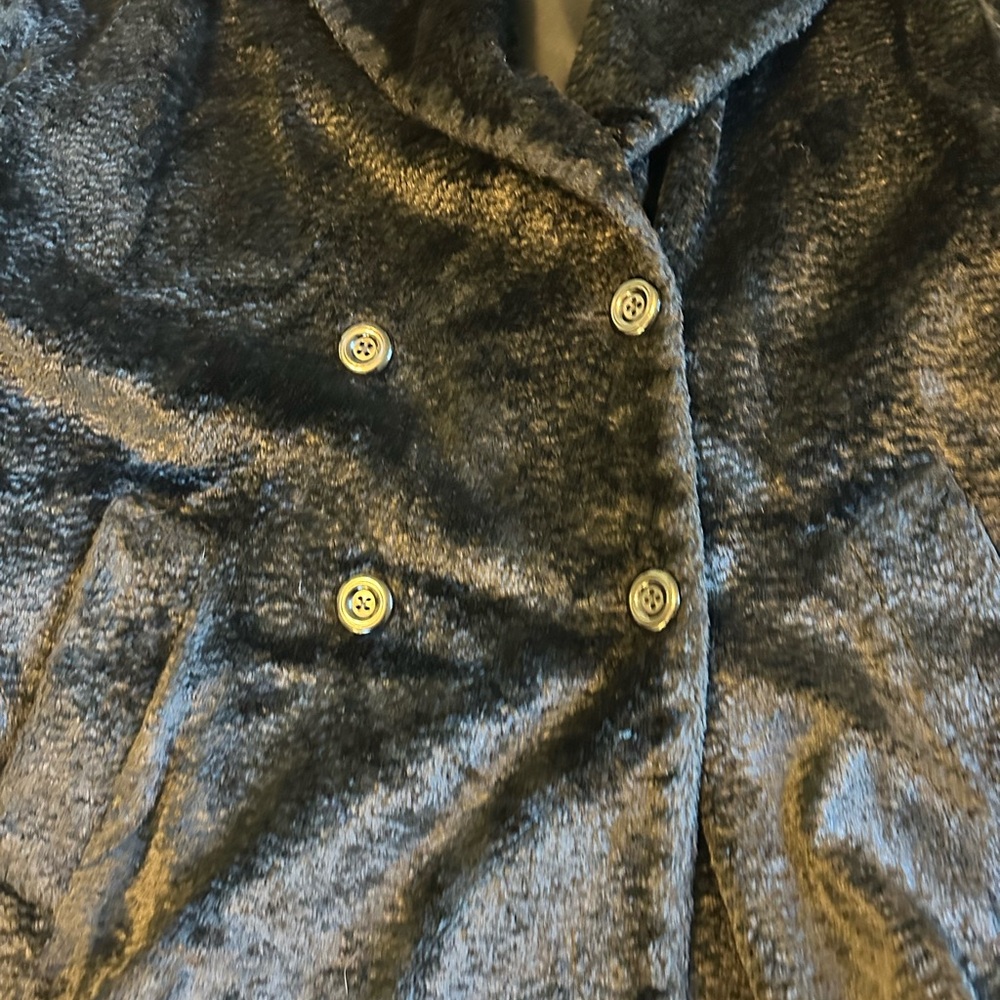 Vintage - XOE ‘s Women's Elegant Black Teddy Jacket/ Small - Oversized - Picture 9 of 15